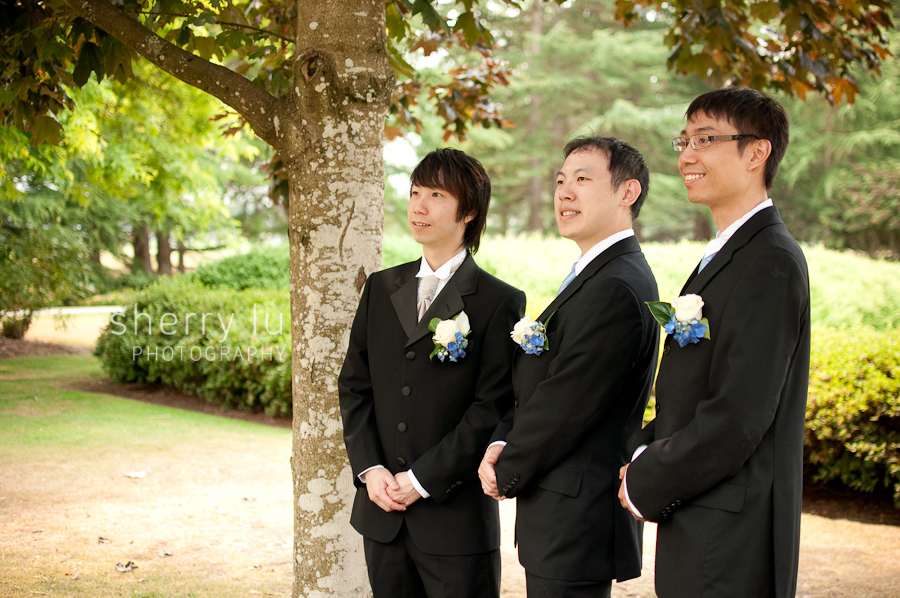 richmond wedding photographer, minoru chapel wedding in richmond bc, groomsmen photo